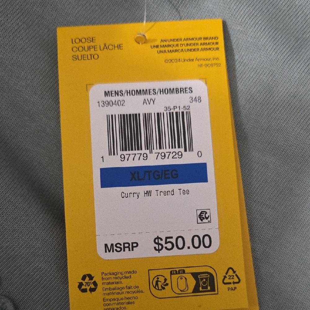 Under Armour Steph Curry Short Sleeve Tee - Picture 3 of 3